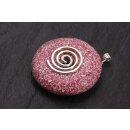 Ibis Rose Doughnut/Donut/Ring Resin Pendant 50mm with...