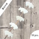 Knochen Büffel offwhite I 25x13 mm. I  10 pcs.