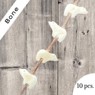 Bone Bear offwhite I 20x13 mm. I  10 pcs.