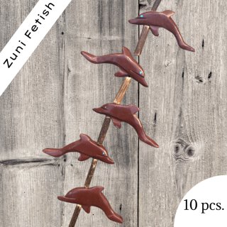 Harz Delfin brown I 37x11x5 mm. I  10 pcs.