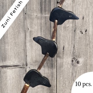 Waterbuffalo Horn Baer Black I 21x12x5 mm. I  10 pcs.