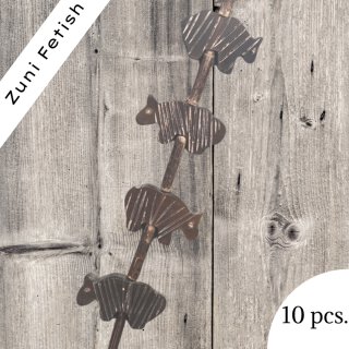 Waterbuffalo Horn Animal Fetish brown I 25x15x5 mm. I  10 pcs.