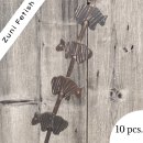 Wasserbüffel Horn Animal Fetish brown I 25x15x5 mm....