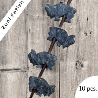 Stone Animal Fetish grey I 30x19x7 mm. I  10 pcs.