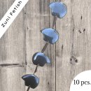 Onyx Stone Bär metallic black I 28x20x5 mm. I  8 pcs.