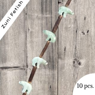 Jadestein B&auml;r  I 14x9x9 mm. I  10 pcs.