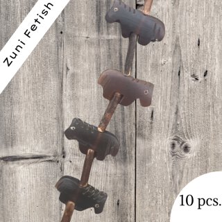 Wasserbüffel Horn Pferd brown I 22x14x5 mm. I  10 pcs.