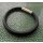 Nappa leather Bracelet black 6 mm