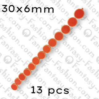 Acryl Perlen rund flach 40 cm I ACR_189