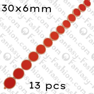 Acryl Perlen rund flach 40 cm I ACR_191