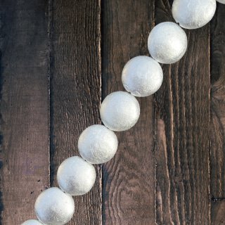 Silver leaf laminated ufo I ca.30x11mm I  I 14 pcs.