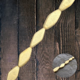 Blattgold laminiert diamond I ca.32x15x7mm. I  I 12 pcs.