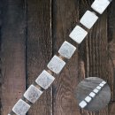 Blattsilber laminiert dice I ca. 15x15mm. I  I 19 pcs.