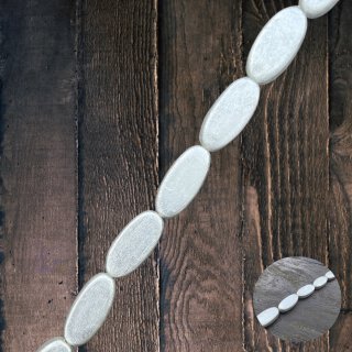 Blattsilber laminiert oval I ca.40x18x5mm. I  I 11 pcs.