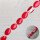 Knochen mit Gießharz oval rot / ca.17x13x12mm. / 23pcs.