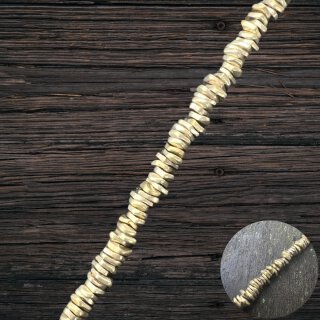 brass gold shiny quare rounded brass I 6x1,5 mm.