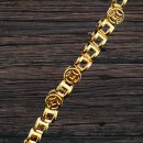 Messing gold glänzend round brass I 4 mm.