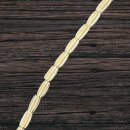 Messing gold glänzend oval brass I 8x4 mm.