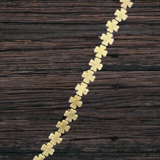 Messing gold glänzend flower brass I 5 mm.