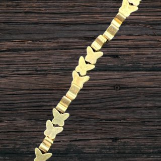 brass gold shiny butterfly brass I 5 mm.