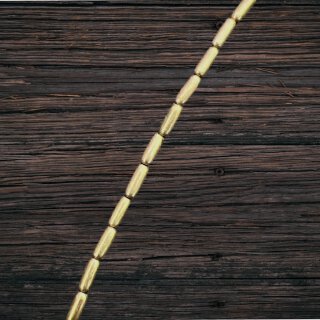 Messing gold glänzend oval rounded brass I 9 mm.