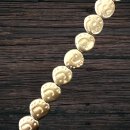 brass gold shiny flat round brass I 11 mm.