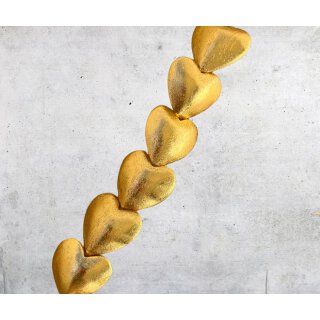 Gold Leaf gold 17 Heart I ca.35x30x17mm I 6 pcs.