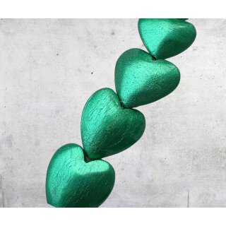 Gold Leaf colored 81 mint green  I ca.35x30x17mm I 6 pcs.