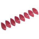 Stingray twisted leaf red  / ca.60x32mm / 8 pcs.