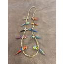 Zuni Parrot Necklace long Multicolor Mix with Toucan