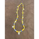 Zuni Bird Fetish Necklace Yellow-Blue Beads