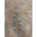 Zuni Fetish Necklace short Earth Tones with Birds