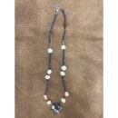 Zuni Fetish Necklace short Blue-Red with Bear