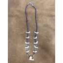 Zuni Fetish Necklace short Blue-Turquoise Birds