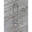 Zuni Fetisch Halskette kurz Lapis Tuerkis Voegel Variante...