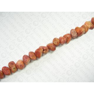 Apple coral stone beads Nuggets ca. 12-20mm / 1 String (40cm)
