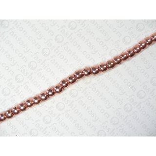 Brass round beads ca. 5 mm - Copper coated