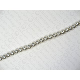 Brass round beads  ca. 8mm Silver shiny