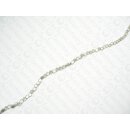 Brass flat round ca. 4x3mm silver matte MSS