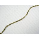 Brass flat round ca. 4x3mm golden shiny LS