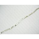 Brass flat round ca. 6x3mm silver matte MSS