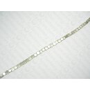 Brass flat squares csd ca.6x6x3mm silver matte MSS