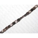 Brass flat squares dd ca. 6x6x3mm antique copper